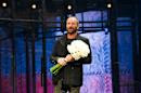 Sting appears at the curtain call following his debut performance in Broadway's "The Last Ship" on Tuesday, Dec. 9, 2014 in New York. (Photo by Charles Sykes/Invision/AP)