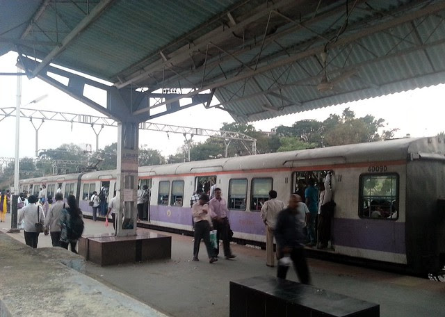 Lonavala Pune Local at Talegaon Railway Station