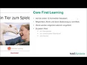 Tobii Dynavox Hörsaal: Unterstützungsangebote zu Snap + Core First