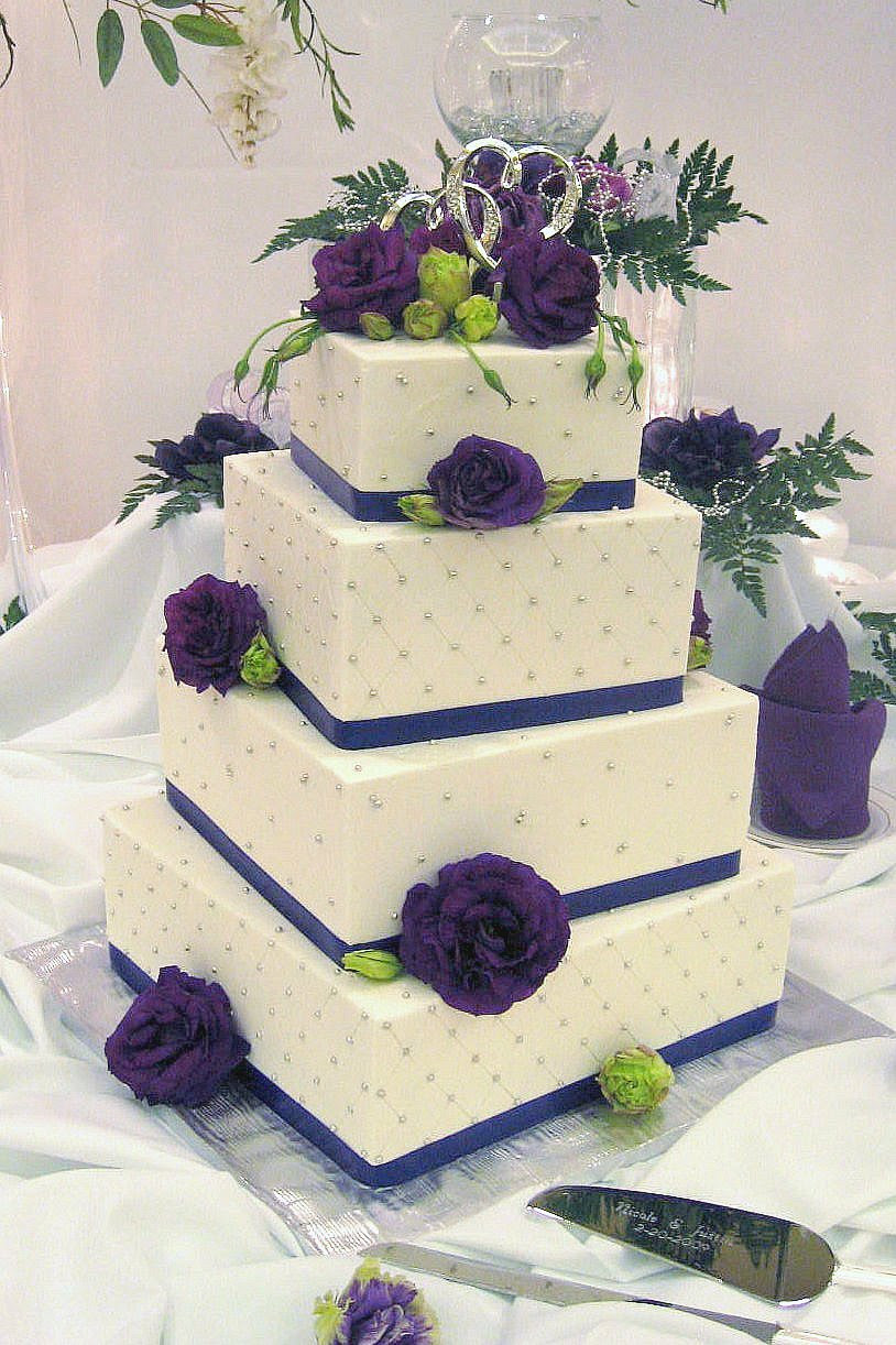 purple wedding cake ideas