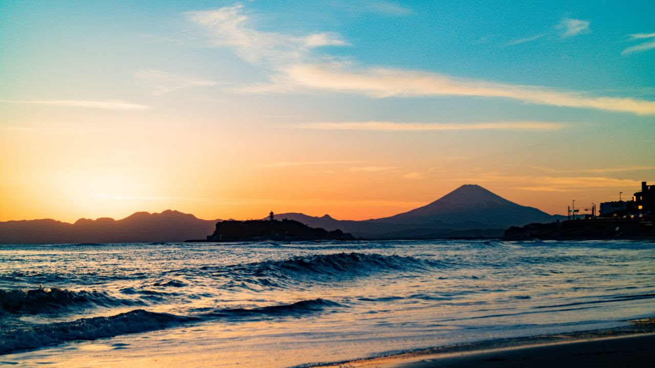 夕日がきれいな 稲村ケ崎 ぜったい行きたい 鎌倉の観光スポット