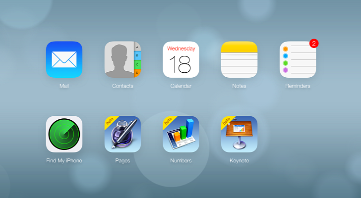 iCloud com أبل تطلق تصميم جديد لموقع iCloud.com