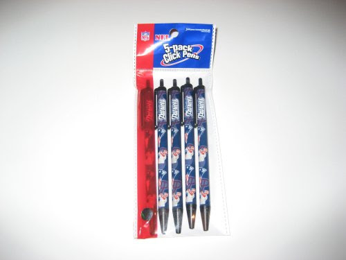 New England Patriots NFL 5 Pack Click Pens