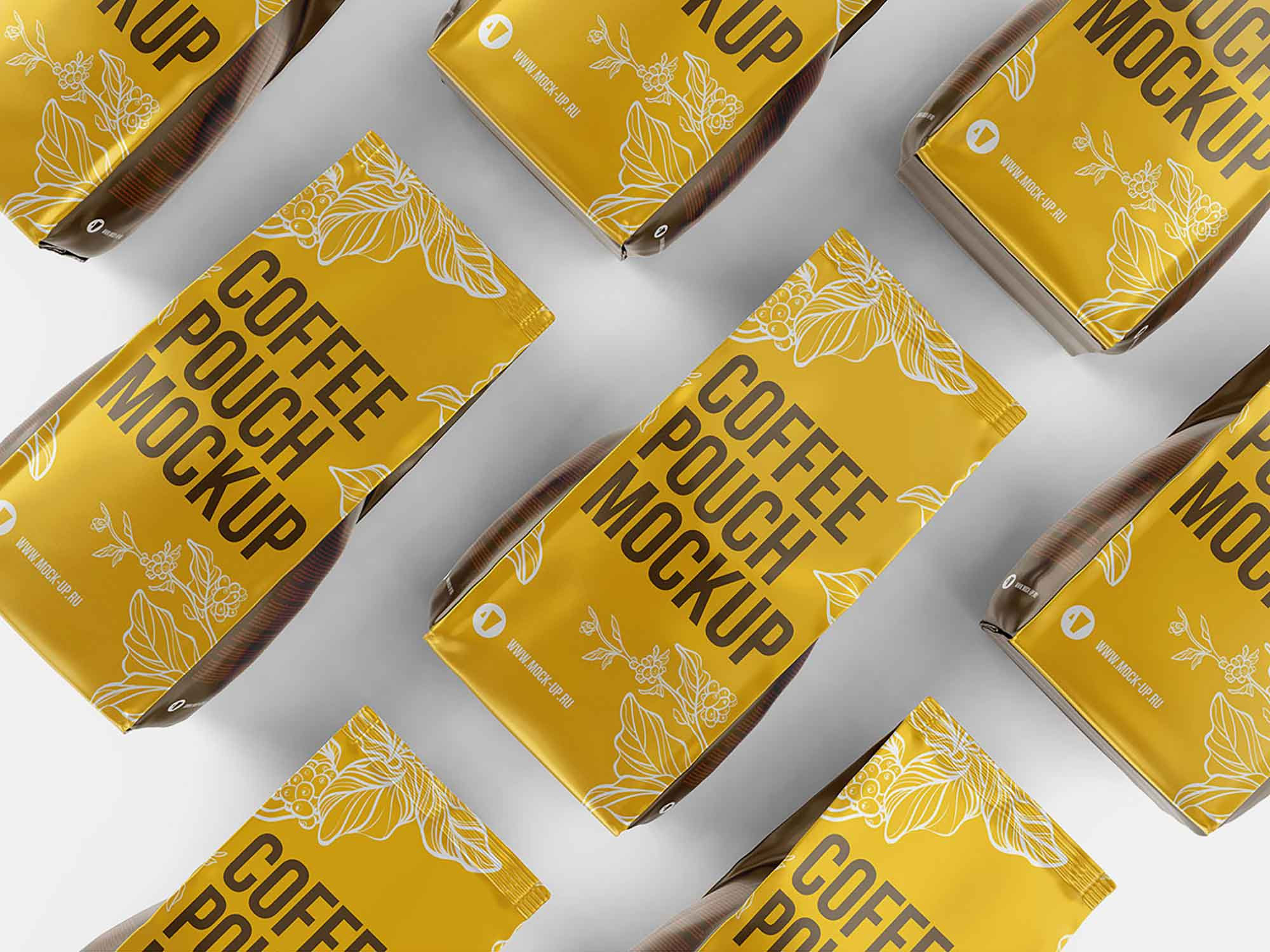 Download Free Aluminum Coffee Packaging Mockup (PSD)