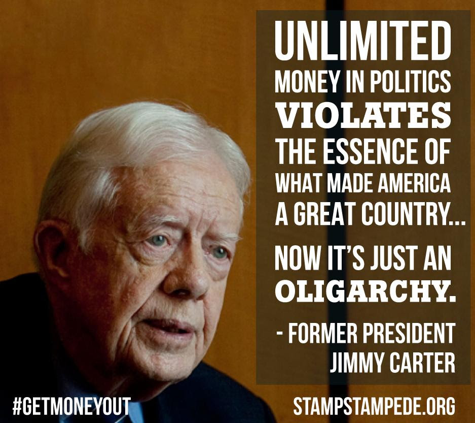 Image result for we've become an oligarchy jimmy carter