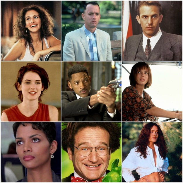 And, lastly, some of your best memories of the ‘90s involved going with friends and family to see the latest movies by these familiar faces.