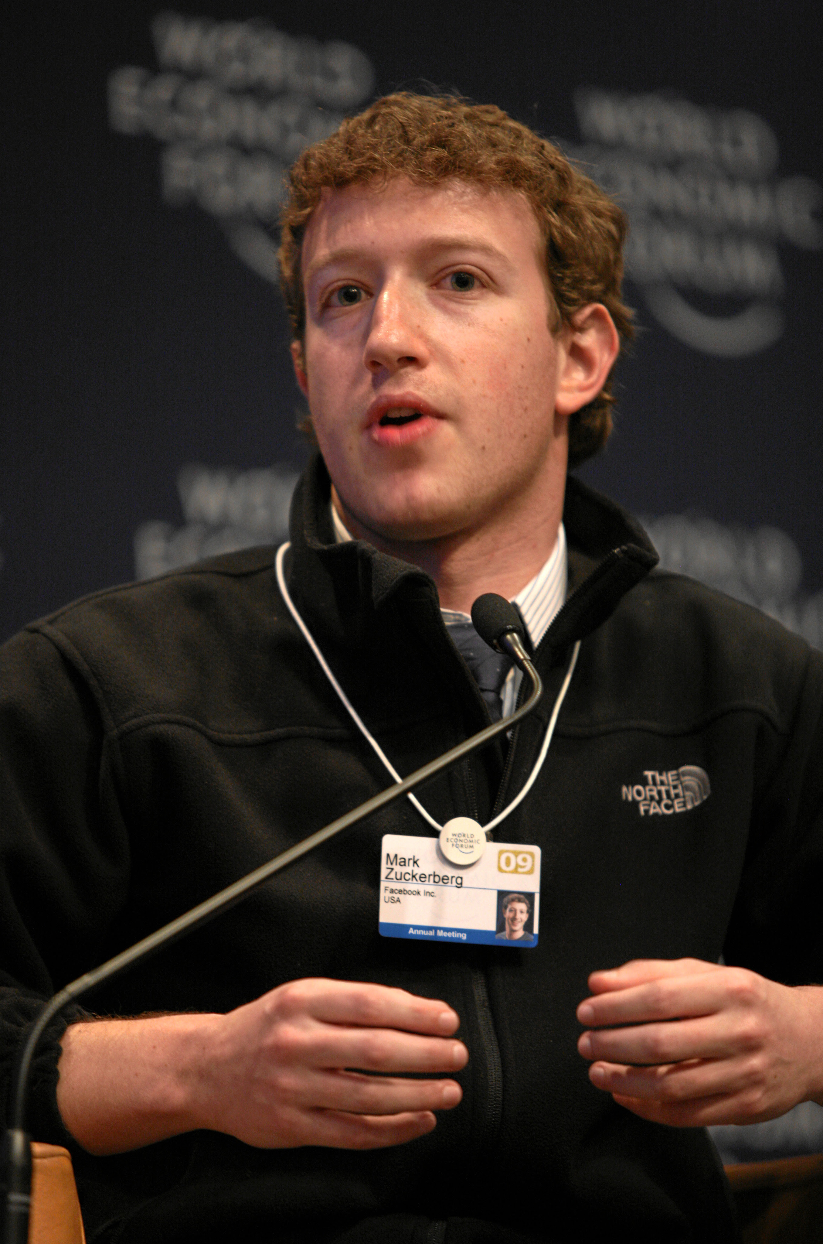 DAVOS-KLOSTERS/SWITZERLAND, 30JAN09 - Mark Zuc...
