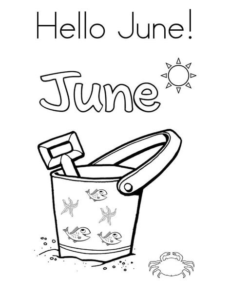 Cheerful kite flying scene coloring pages. june coloring pages free printable
