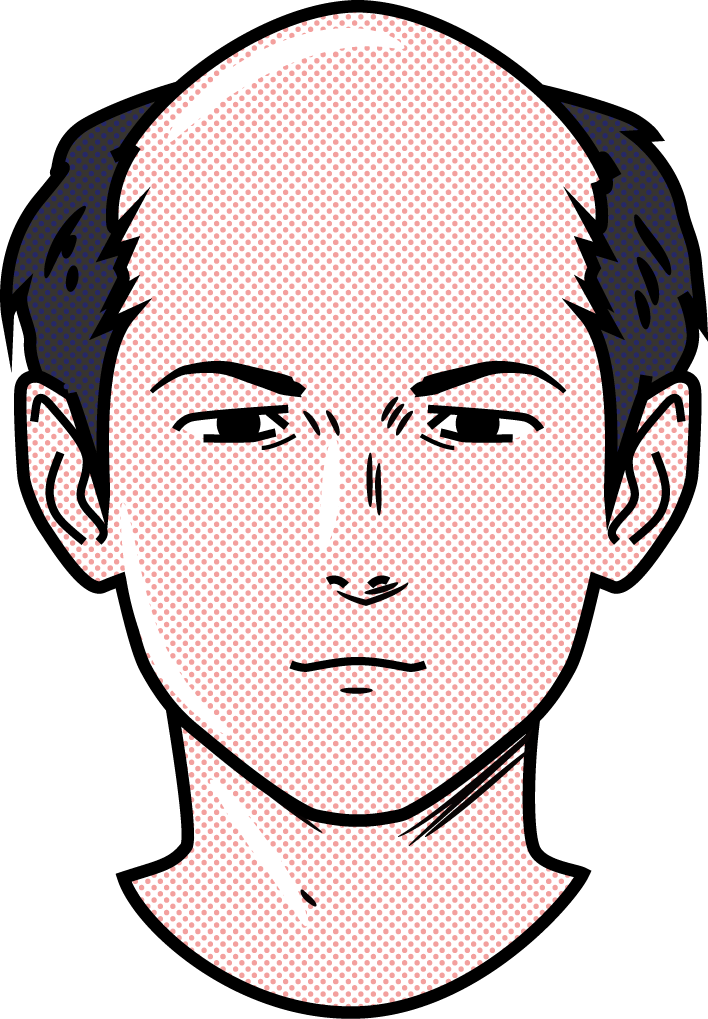 薄毛 禿 はげ頭 イラスト さよなら毛根 可愛い無料イラスト素材集