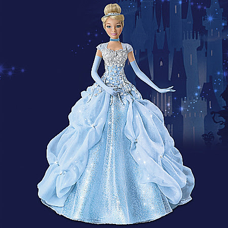 Disney Cinderella Princess Sparkling Beauty Collectible Portrait Doll