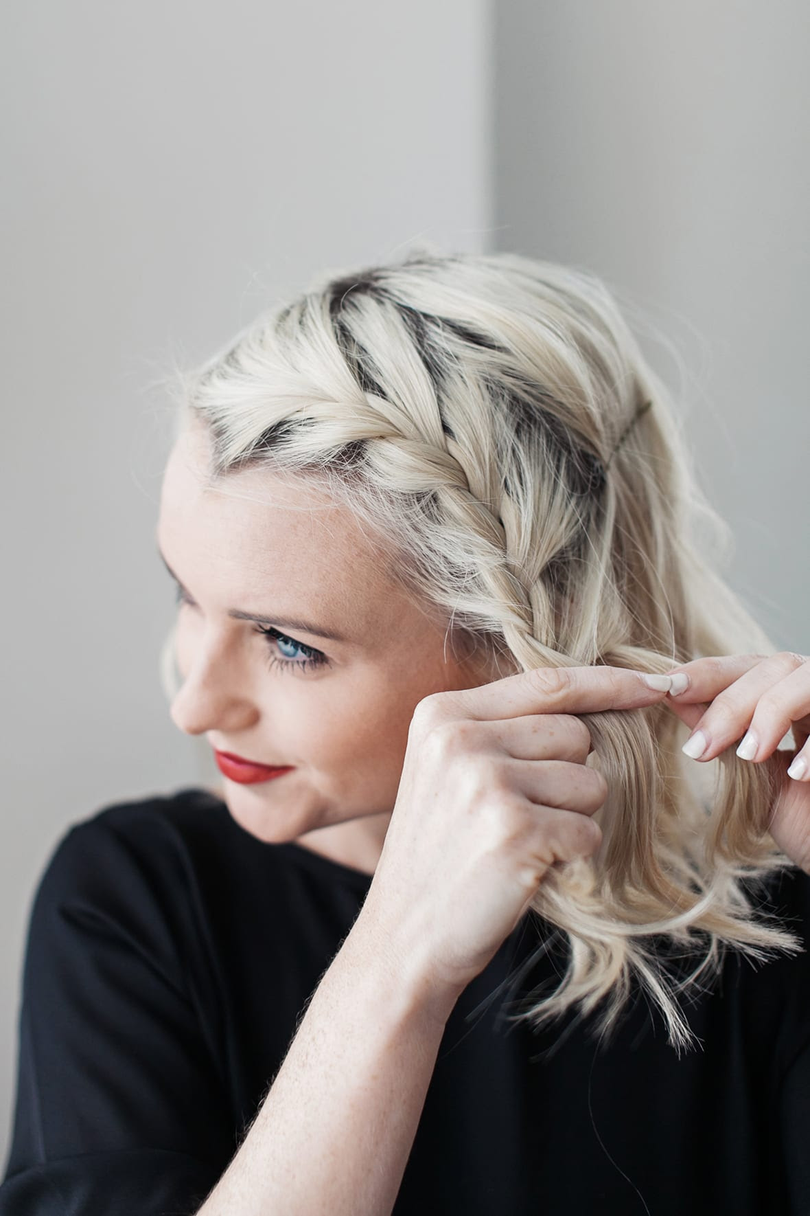 How To Do A Side Braid On Short Hair Poor Little It Girl