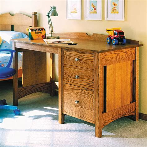 kids oak desk woodworking plan  wood magazine
