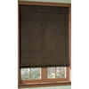 Style Selections27" x 72" Espresso Roman Shade