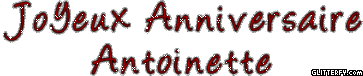 Joyeux Anniversaire Antoinette