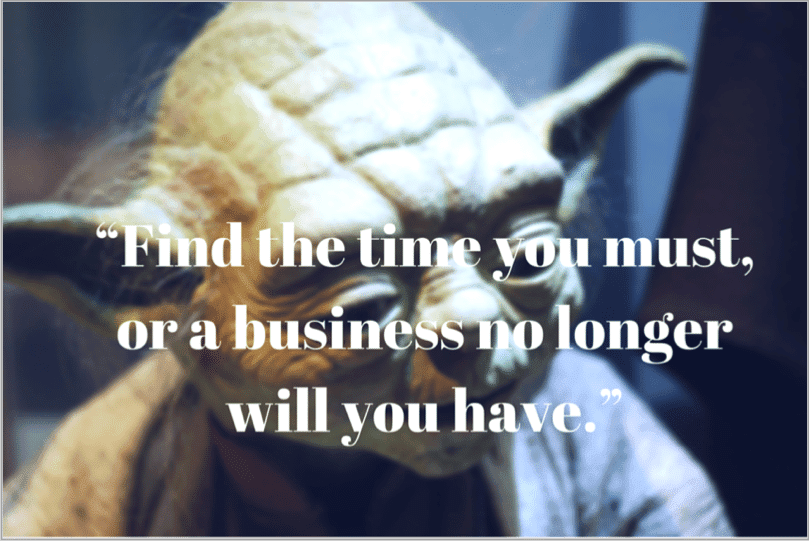Yoda quote - grow your startup with social media