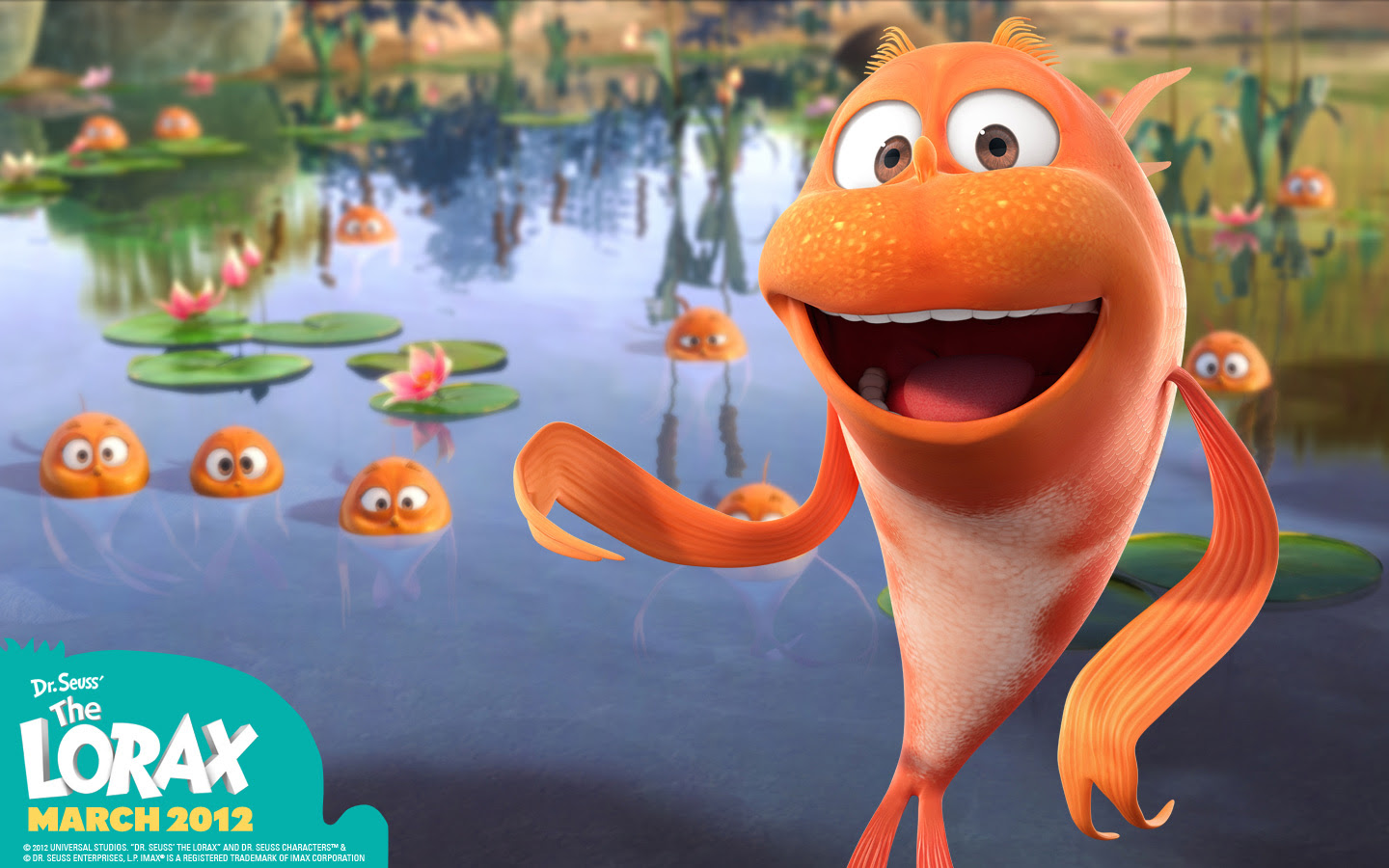 Finn The Humming Fish From Dr Seuss The Lorax Movie Desktop Wallpaper