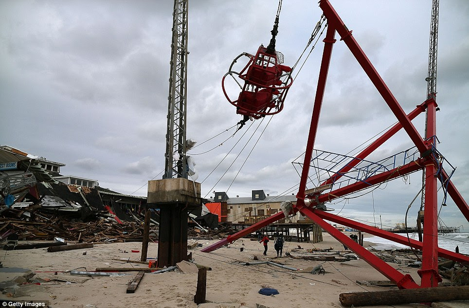 Resilient: Mayor of Seaside Heights Bill Akers said its hard for the local residents but added they would be okay