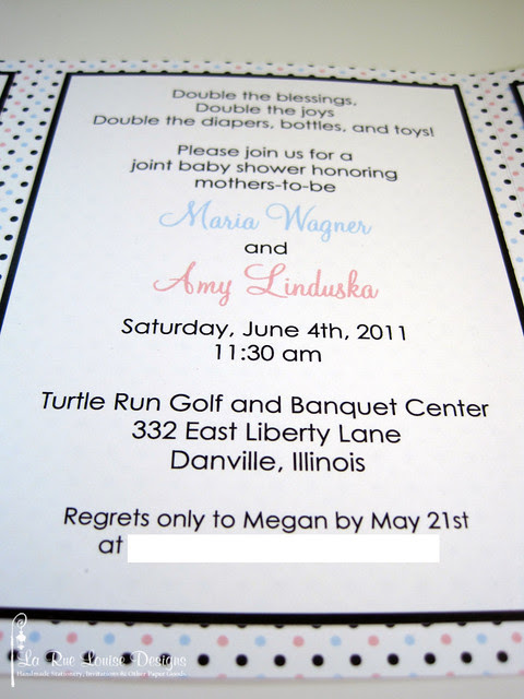 Joint Baby Shower Invitations