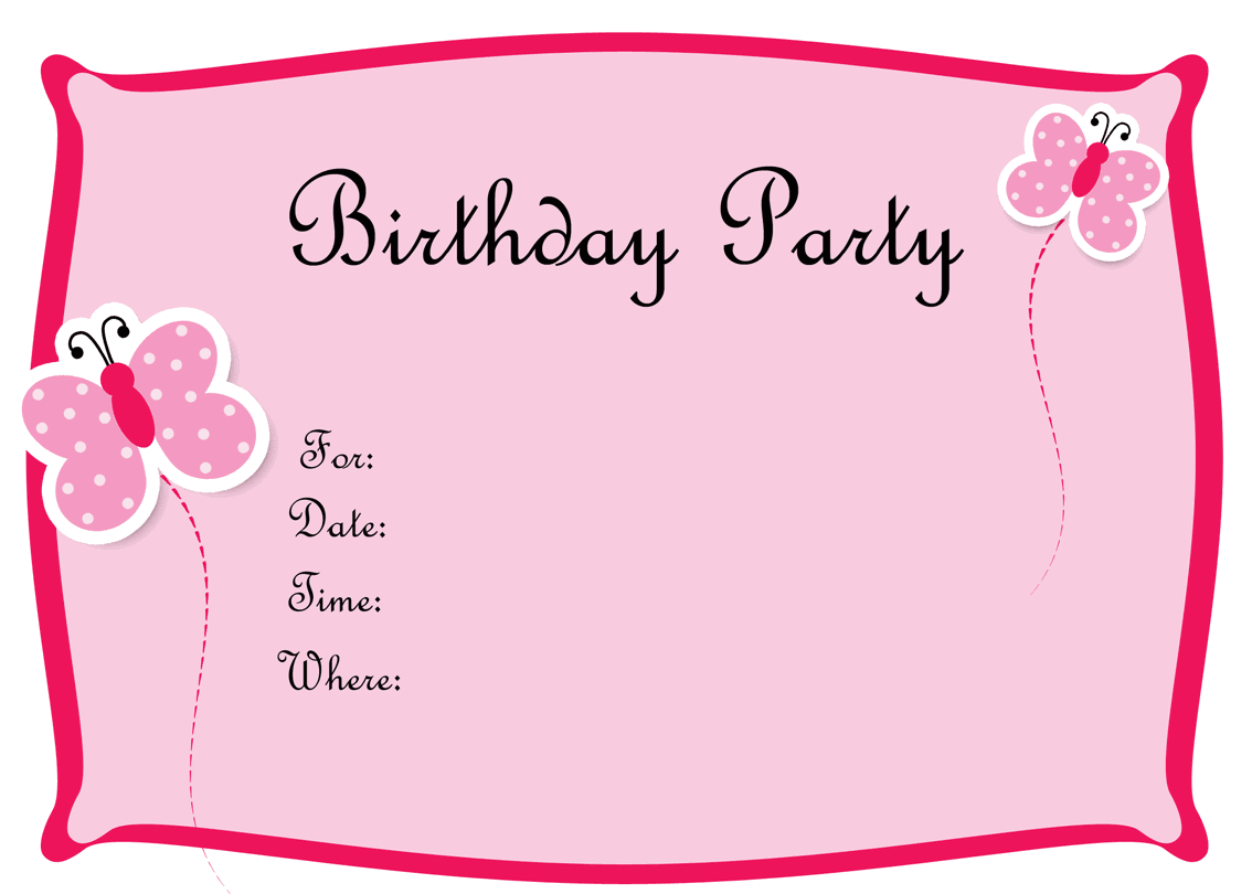 Free Birthday Invitations To Print Download Hundreds Free Printable Birthday Invitation Templates