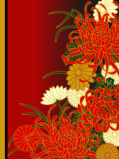 粋屋 和柄携帯待ち受け無料画像 乱菊文