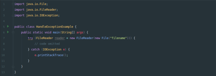 Handle exceptions in java method2 step3 fixed.png