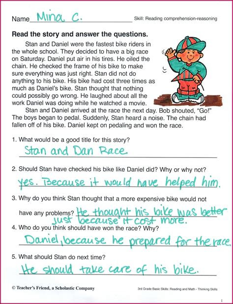 Explore our biographical and informational non fiction reading passages and practice worksheets for grade 7 students to enhance comprehension skills. free reading comprehension ks3 worksheets printable worksheet resume