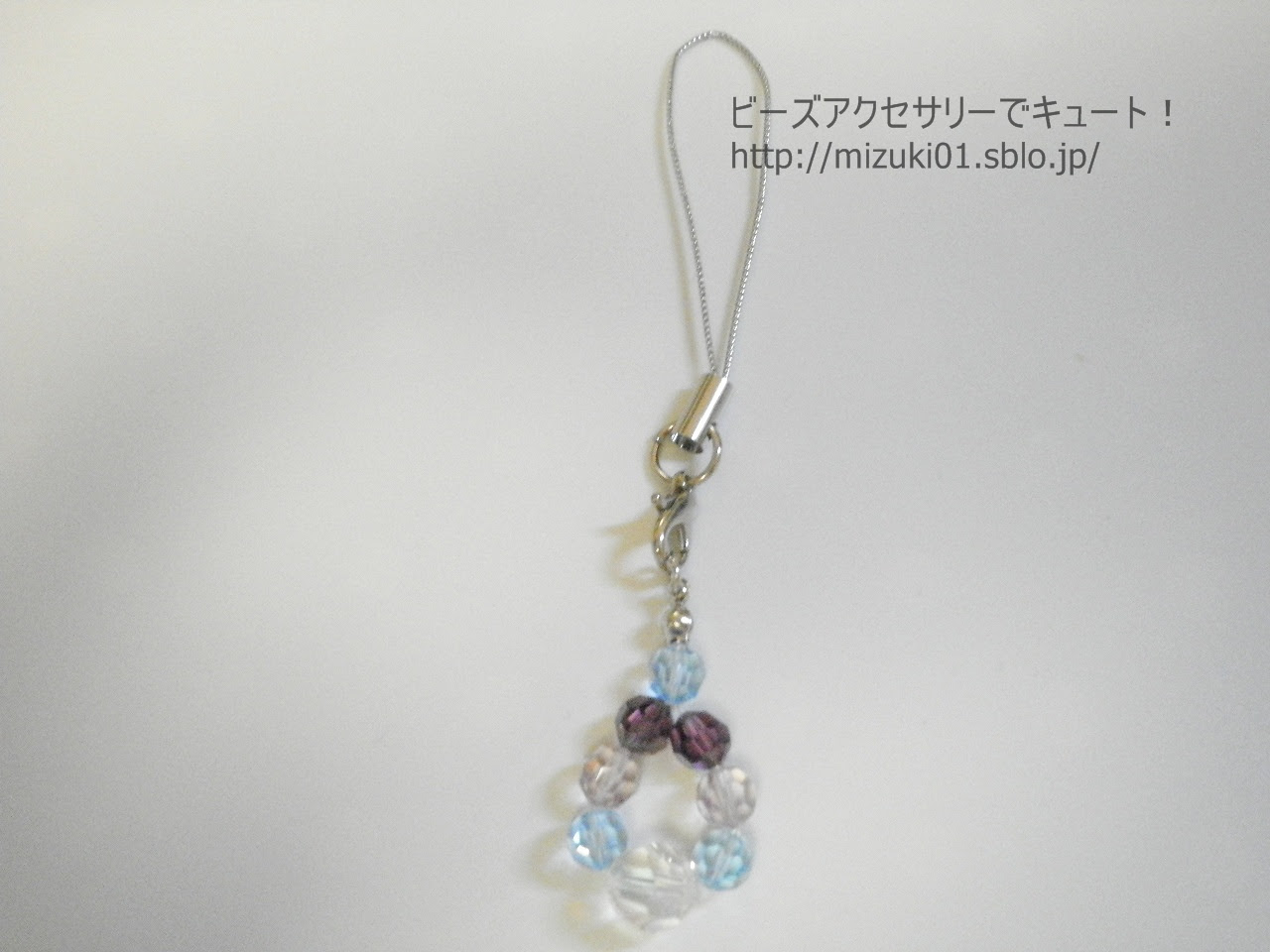 レビューのみ 簡単携帯ストラップの作り方 天然石ワイヤーアクセサリー