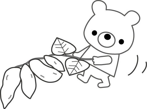 芋ほりのイラスト 無料イラスト