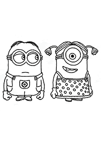 ミニオンズ 印刷できる塗り絵