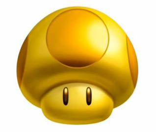 マリオファンサイト Newスーパーマリオブラザーズ２ 巨大キノコ復活 ゴールドキノコ登場