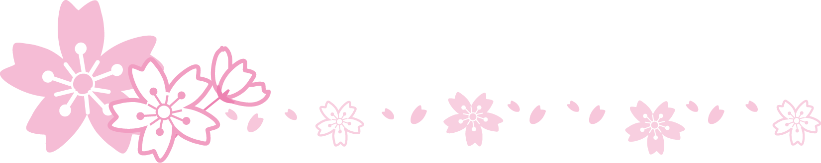飾り枠 ライン 無料イラスト素材 桜