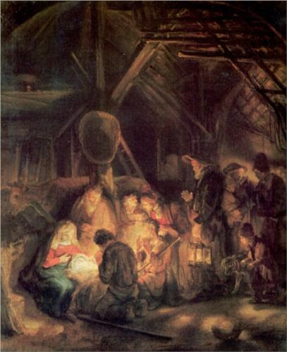 Adoration of the Shepherds - Rembrandt