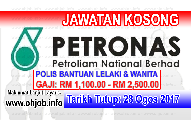 Jawatan Kerja Kosong Petroliam Nasional Berhad - PETRONAS logo www.ohjob.info ogos 2017