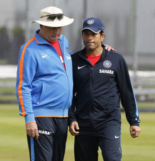 Duncan Fletcher and Sachin Tendulkar at Lord's, July 19 2011