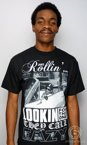 Eazy E Just Rollin | Premium Band Tees | 6 Dollar Shirts