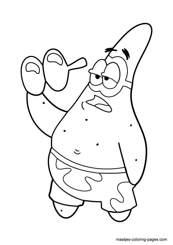 Patrick Star coloring page