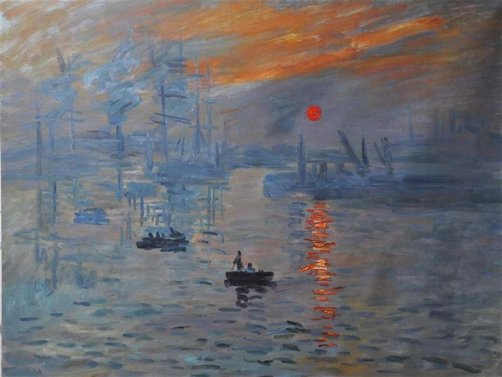 Image result for Monet, "Impression: Sunrise,"