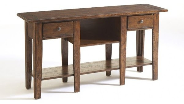 Broyhill Furniture - Attic Heirlooms Sofa Table in Rustic ...