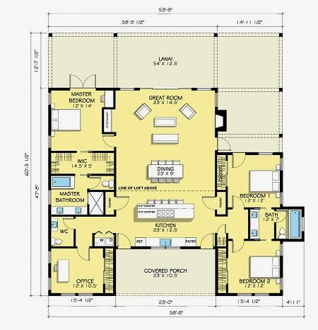 Denah rumah 3 kamar tidur 1 mushola 4 Desain Rumah Minimalis Denah rumah 3 kamar tidur 1 mushola 4 Desain Rumah Minimalis