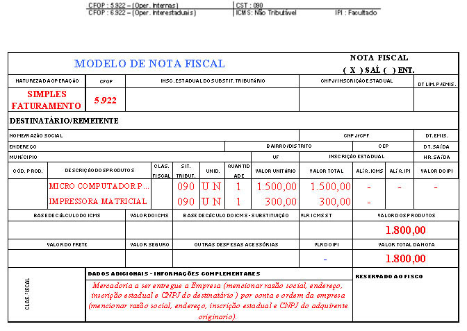 NOTAS FISCAIS
