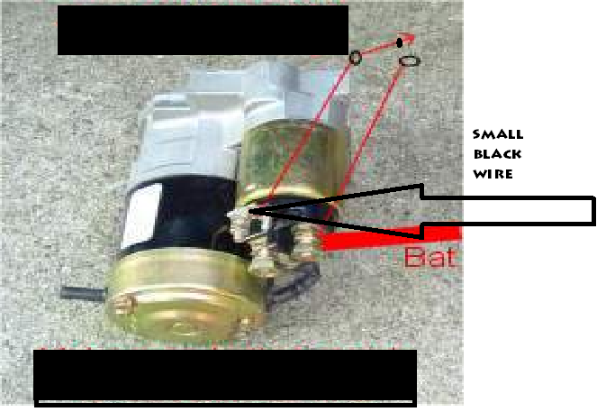 How to connect starter motor to suzuki vitara 1993, show connection of