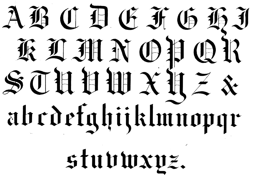 14 Medieval Calligraphy Fonts Images - Medieval ...