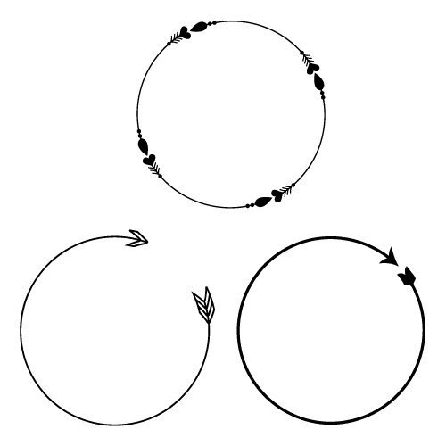 Download Free Svg Files Svg Png Dxf Eps Monogram Arrow Frames