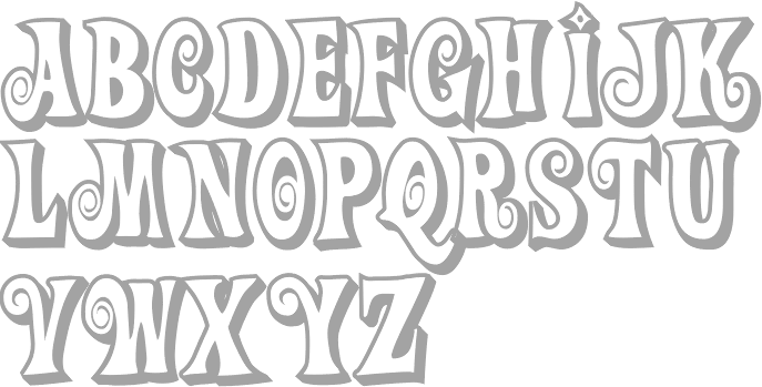 Jeff Levine Groovy Psychedelic Typefaces