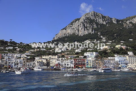 イタリア カプリ島 マリーナ グランデ Ml Jpg 写真素材