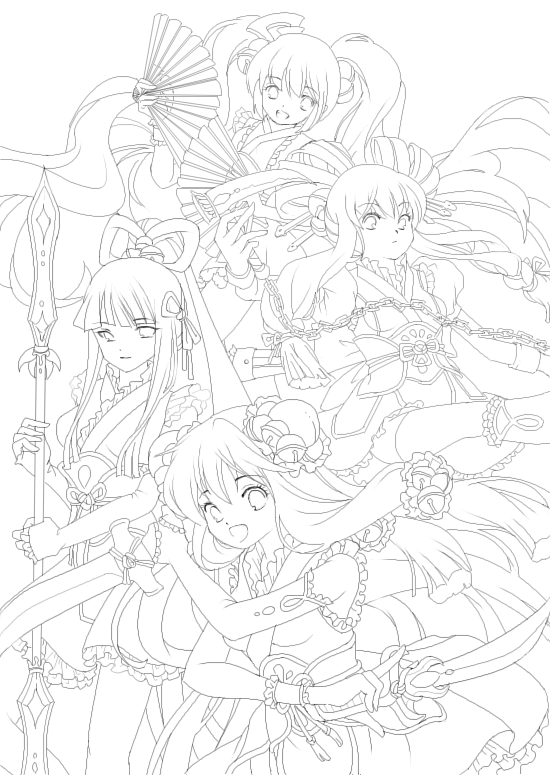 なかのうえさんのイラスト 星天娘娘