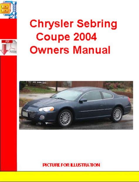 PDF Chrysler 2004 Sebring Owners Manual Filemount