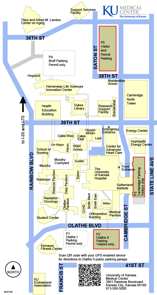 Ku Medical Center Campus Map University of Kansas Medical Center Campus Map
