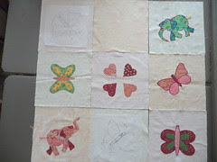 baby quilt in process