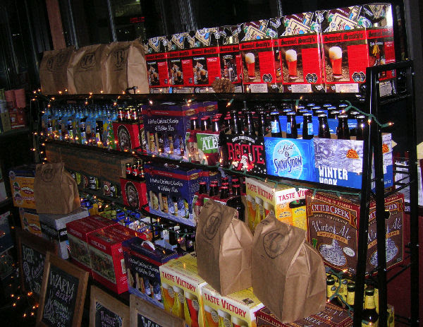 Christmas beer selection